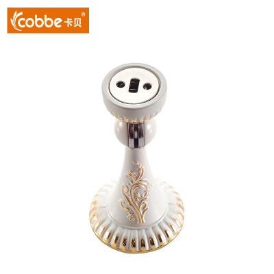 

Cobbe strong magnetic door knock mute door touch European ivory white one