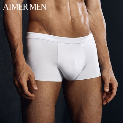 

Mr Aimer AIMER MEN Men&39s Underwear Pants No 1 Modal Seamless Waist Boxer NS23V81 Pure White 17085S