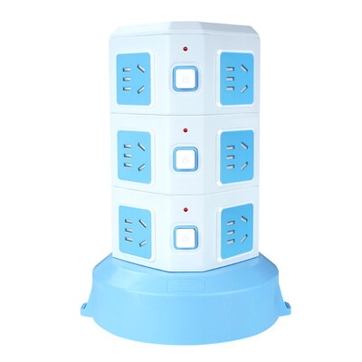 

Breeze kyfen QF-L013 three-tier 12-bit five-hole multi-switch anti-overload socket new national standard length of 18 meters