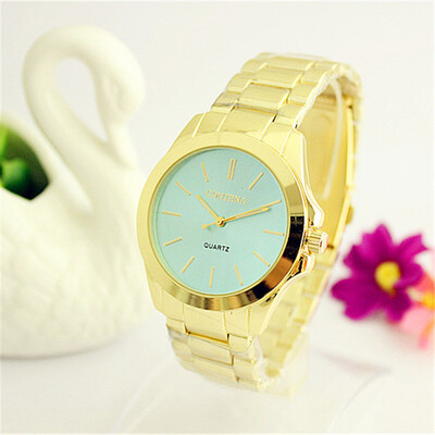 

Luxury Fashion Ladies Dress Watch CONTENA Lovely Pink Bracelet Women Quartz Wristwatches Simple Style Full Steel Watch