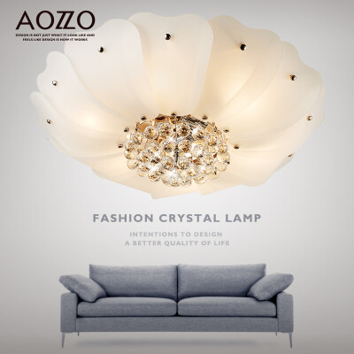 

Austrian house decorated (AOZZO) living room ceiling lamp crystal lamp warm and romantic bedroom simple European lamp diameter 65CM section dimming CL20043 / 6 + 3M