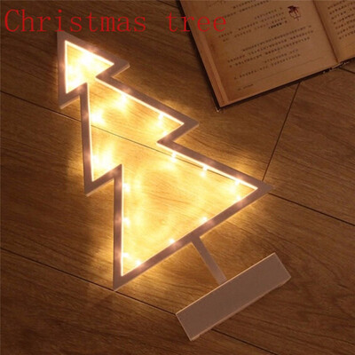 

1шт Cute Star / Xmas дерево / Love Heart LED Night Light Wall Lamp Baby Kids Спальня Главная Декор столовый ночной свет