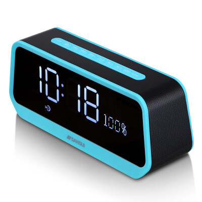 

Landscape (SANSUI) T26 Bluetooth Speaker Portable Phone Card Alarm Clock Mini Sonic Computer Subwoofer Blue