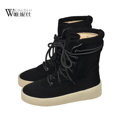 

Persun good quality boot winter balck pebbling patent leather short boots causl style women boots