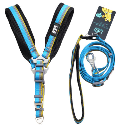 

H Lohas Pet Leashes Pet Supplies Leashes Dog Chains Dog Chains V-shaped Strap Chest Protector Set Universal Strap Traction Rope Set Sky Blue M