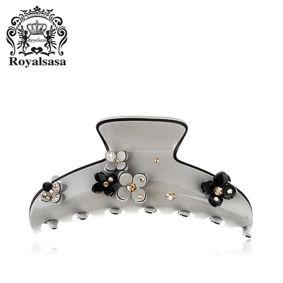 

Royal Salsa (Royalsasa) головной убор аксессуаров для волос волос захватной пластины волос ручки цветок акриловые Кристалл Серого