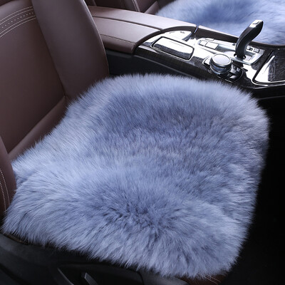 

Antarctic nanjiren wool cushion in the long hair cushion winter car seat mat pad car mat lamb skin car dual-use small square pad 45 × 45cm light gray