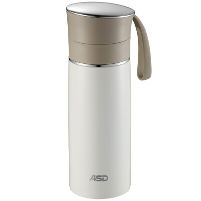 

ASD ASD stainless steel vacuum flask portable men and women with anti-spill tea cup RWS45B-N 450ML pure white