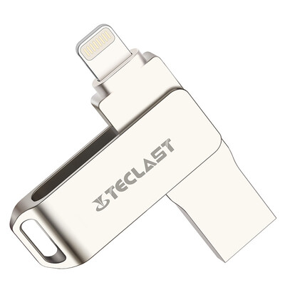 

Teclast 128GB USB30 Apple U disk magic flash mini champagne gold Apple MFI certified iPhoneiPad easy expansion mobile phone computer dual-use USB flash drive