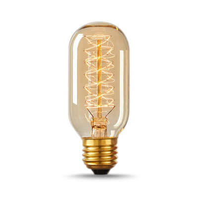 

BOKT T45 40W Vintage Antique Light Bulbs,Warm White,E26 Edison Tubular Bulb,220-230V,Filament Light Bulbs for Home Light Fixtures