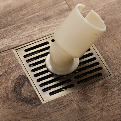 

HIDEEP Bathroom accessories Green bronze washing machine Square Floor drain