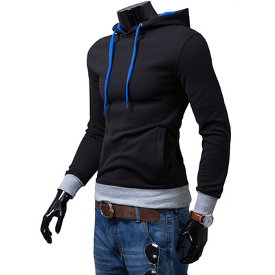 

2017 Hoodies Men Sudaderas Hombre Hip Hop Mens Brand Solid Color Fashion Trend Hoodie Sweatshirt Suit Slim Fit Men Hoody