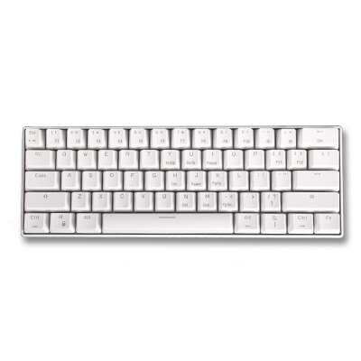 

GANSS ALT 61-Key Conflict-Free Mechanical Keyboard White ABS Two-color Word Red Axis