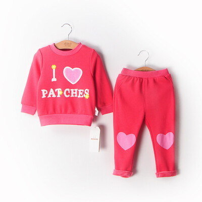 

Cotton fruit fruit girl suit two sets of children autumn roll cashmere children baby out service M323302416560 watermelon red 120 yards