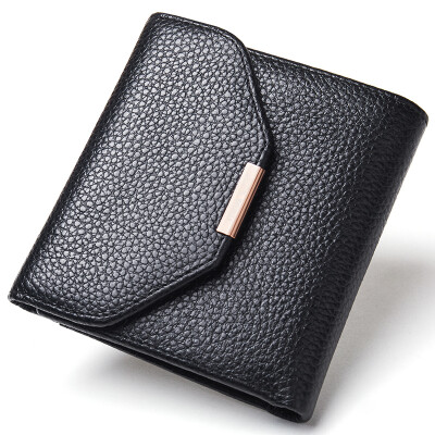 

Shark VISHARK ladies wallet short wear-resistant leather wallet multi-card wallet DS60250311 black