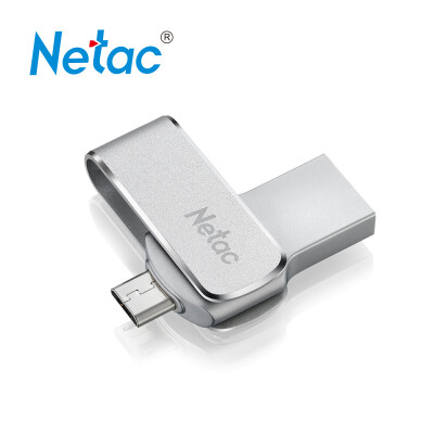 

Netac U380 64G Mini Rotary Dual Interface Metal Phone Flash Disk Silver