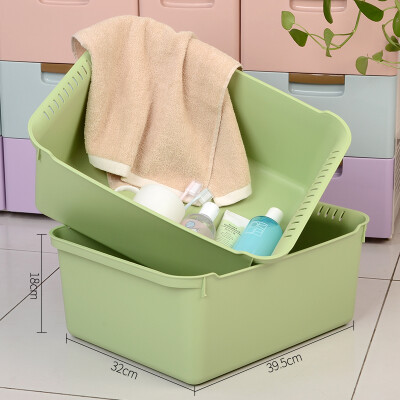 

Baicao Park multi-functional rectangular plastic pots wash basin thick wash basin wash basin wash basin washbasin large green 2 loaded