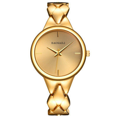 

BAOSAILI Luxury Brand Ladies Quartz Bracelet Watches Gold Women Wristwatches Alloy Watch Simple Dress Clock