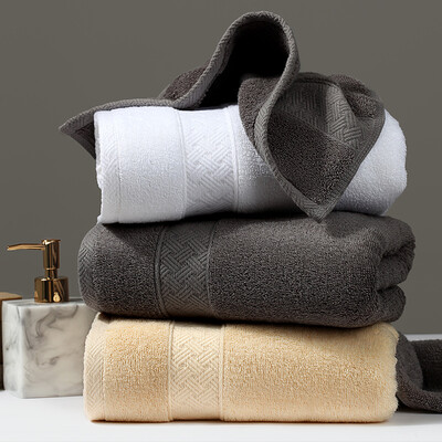 

Kang Xin Shimao Hilton authorized the same paragraph five-star hotel towel cotton absorbent face towel large towel champagne gold 10050cm
