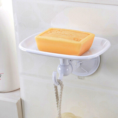 

Jingdong Supermarket Shuangqing home strong sucker drain water soap box wall-mounted soap rack SQ-1916