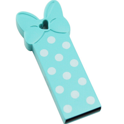 

Disney (Disney) серия мультфильмов / мода Minnie 16G симпатичный креатив U диск синяя бабочка