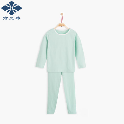 

Yu Zhaolin children&39s elastic pajamas girls autumn clothes students home service underwear suit air conditioning service YH57T0400 girls net face collar broken color purple purple 140