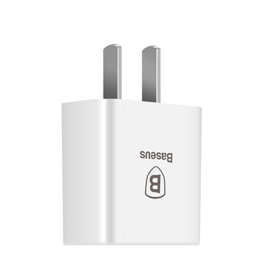 

Baseus mobile phone charging head charger for Apple 6 6s Andrews Huawei 1A 3C certified USB power adapter music line white