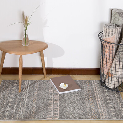 

Jia Bai modern Nordic minimalist fashion striped living room coffee table carpet bed blanket Asak gray pattern-JB-M-04-01 60CM 110CM