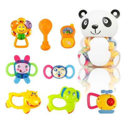 

Emperor children's educational toys baby rattlesnake 8 panda canned