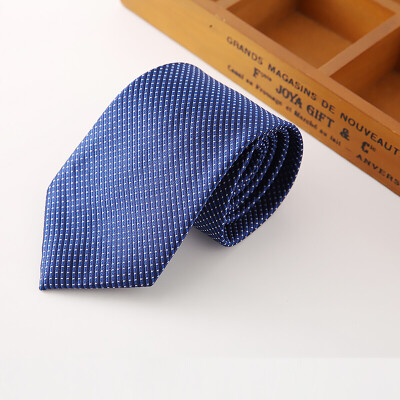 

Yu Zhaolin YUZHAOLIN Men&39s formal wear business tie wedding groom wave point tie gift box blue white point