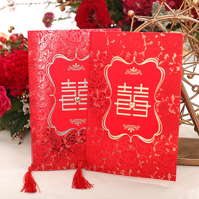

Dream Bridge B&D Wedding Supplies Wedding Invitations Marriage Please Golden Wedding Full Moon Wine Creative Invitation Wedding Supplies Hi Word Rose Invitation 20pcs