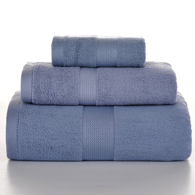 

3 Piece includes 1 face towel 1 hand towel and 1 bath towel