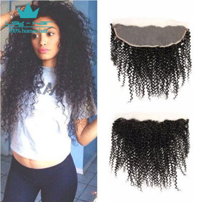 

13x4 Virgin Curly Lace Frontal Closure From Ear To Ear Indian Deep Wave Full Frontal Lace Closure