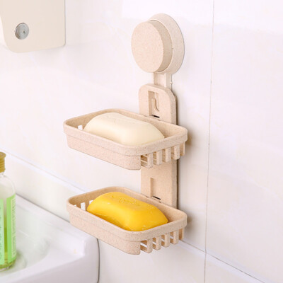 

Cntomlv disc double-deck soapbox waterlogging caused by excessive rainfall Suction wall toilet hanging originality bathroom Soap