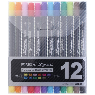 

Morning light ( & G) W7602 professional water-soluble double-headed mark pen 12 color / box