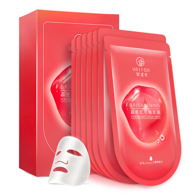 

UNIFON Brightening Pomegranate Mask Hydrating&Brightening 7 Pieces