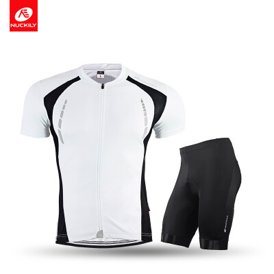 

NUCKILY Cycling Jerseys Sets Mens Bicycle Riding Short Sleeve Suit Road Cycling Suits