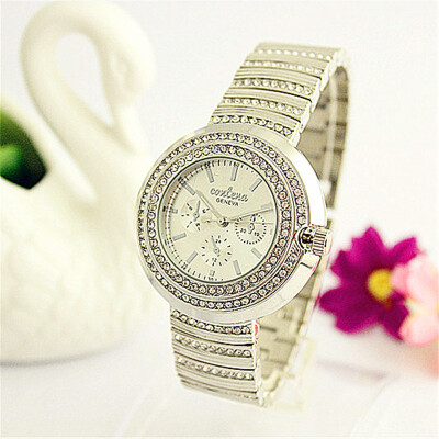 

Unique Design Crystal Ladies Dress Watches Contena New Luxury Full Diamonds Women Rhinestone Wristwatches