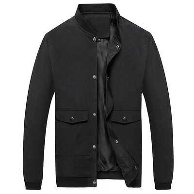

Battlefield Jeep Jack Men Men Casual Short Tops Baseball Collar Fashion Jackets Men Slim Men's Jackets 17121Z7002 Blue L