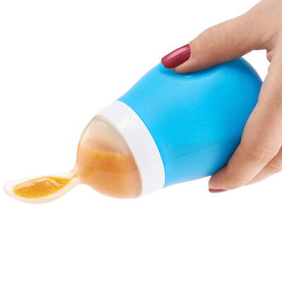 

Munchkin spoon baby baby food supplement squeeze feeding spoon Mackenzie newborn children tableware 15807 random color