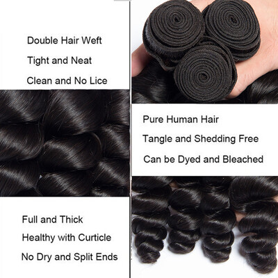 

Queen Hair Products Brazilian Loose Wave 2 Bundles 10 Inch Brazilian Virgin Hair Weave Unprocessed Top Human Hair