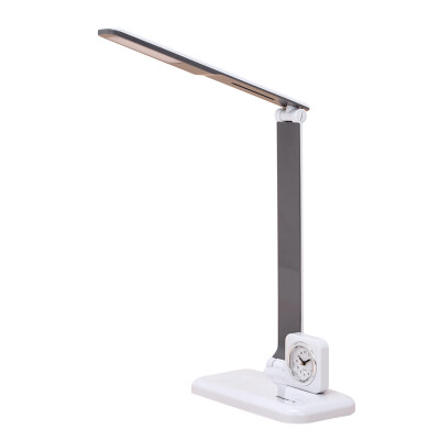 

Guangbo LED table lamp with clock learning supplies office supplies Silver Grey NC9884