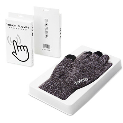 

Knitted touch gloves men women autumn winter warm lovers models wool cashmere anti - slip gloves