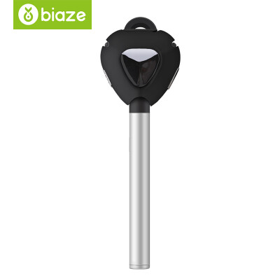 

Biya Zi BIAZE business calls mini sports Bluetooth headset Bluetooth 40 universal ear hanging Apple Android Universal D07 Haoyue silver