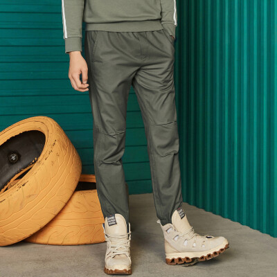 

Semir casual pants male 2017 fall men men's black trousers trousers trousers trousers leather pants tide tide 19057271304 army green 32