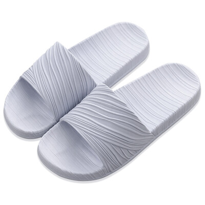 

Yuhuaze Four Seasons home bathroom slippers home simple beach bathing sandals women&39s blue 37-38 yards