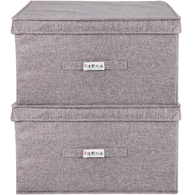 

box wooden handle medium 25L two loaded ya gray folding hundred-nine box clothing storage box