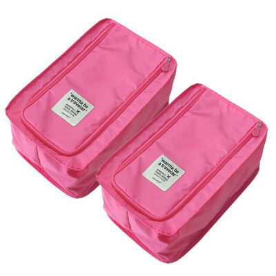 

[Jingdong supermarket] green reed creative waterproof shoes bag bag storage bag 2 loaded travel dark blue