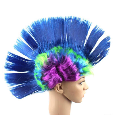 

Fashionable Hallowmas Masquerade Punk Mohawk Mohican hairstyle Cockscomb Hair