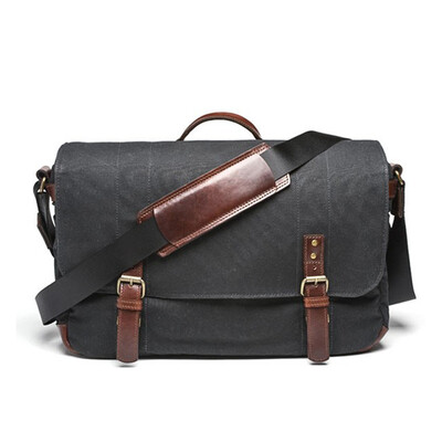 

ONA 003BL The Union Street Shoulder Skimmed SLR Camera Bag Professional Photo Bag Casual Canvas Bag Pure Hand Steady Black